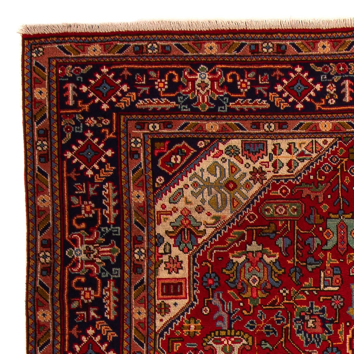 Tappeto Persero - Tabriz - 290 x 200 cm - rosso scuro