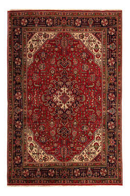 Tappeto Persero - Tabriz - 297 x 195 cm - rosso scuro