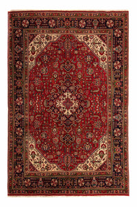 Tappeto Persero - Tabriz - 297 x 195 cm - rosso scuro
