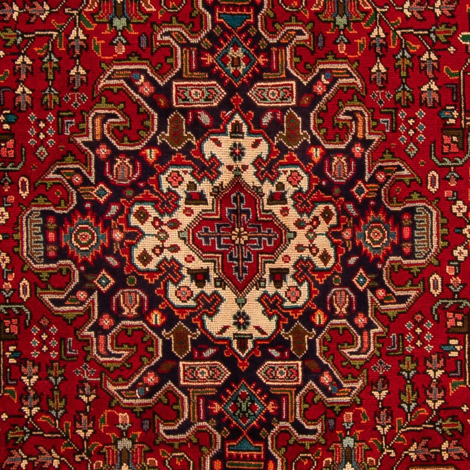 Tappeto Persero - Tabriz - 297 x 195 cm - rosso scuro