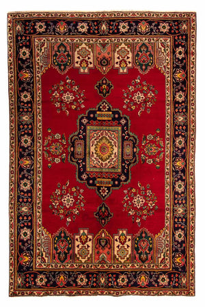 Tappeto Persero - Tabriz - 297 x 197 cm - rosso scuro