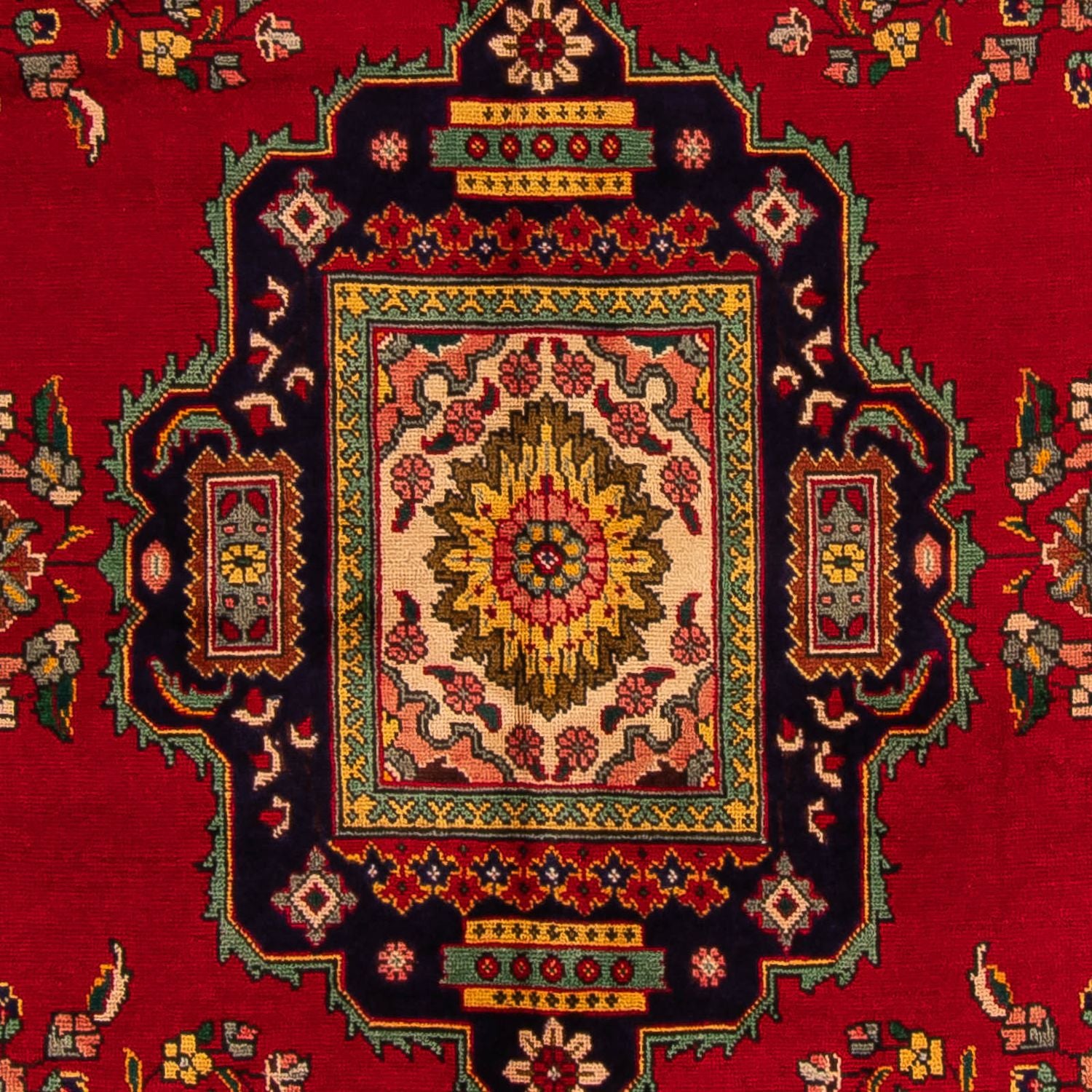 Tappeto Persero - Tabriz - 297 x 197 cm - rosso scuro