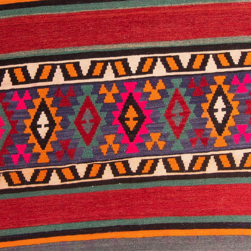 Tappeto corsia Tappeto Kelim - Vecchio - 370 x 145 cm - multicolore