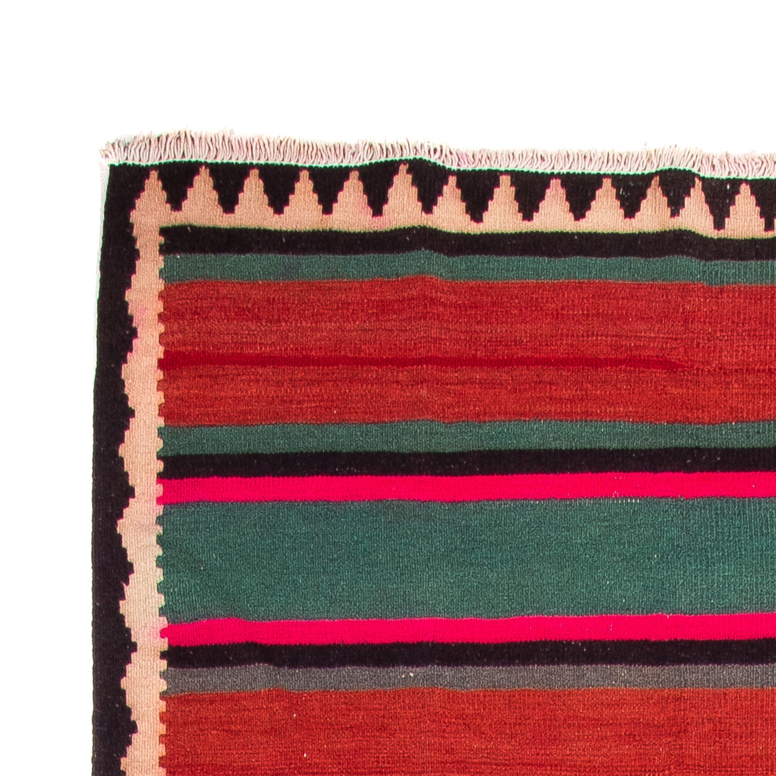 Tappeto corsia Tappeto Kelim - Vecchio - 370 x 145 cm - multicolore
