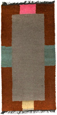 Tappeto Nepal - 140 x 70 cm - argento