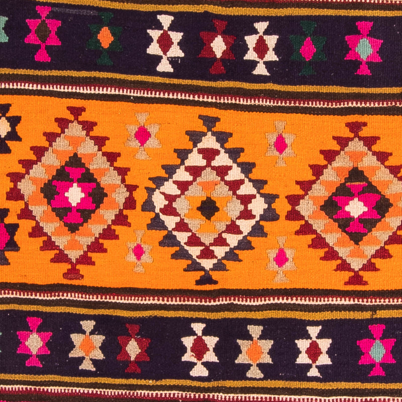 Tappeto corsia Tappeto Kelim - Vecchio - 355 x 150 cm - multicolore