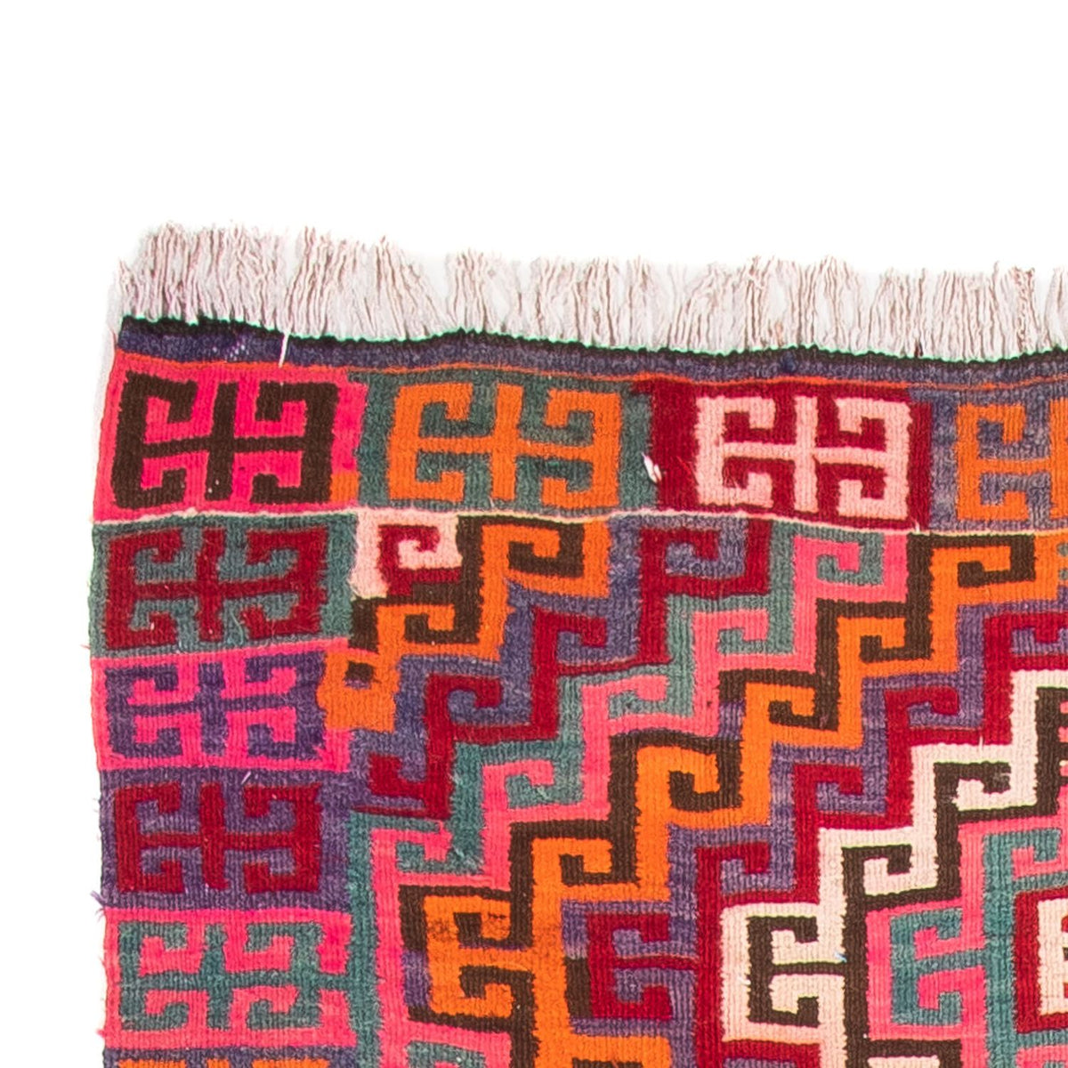 Tappeto corsia Tappeto Kelim - Vecchio - 320 x 135 cm - multicolore