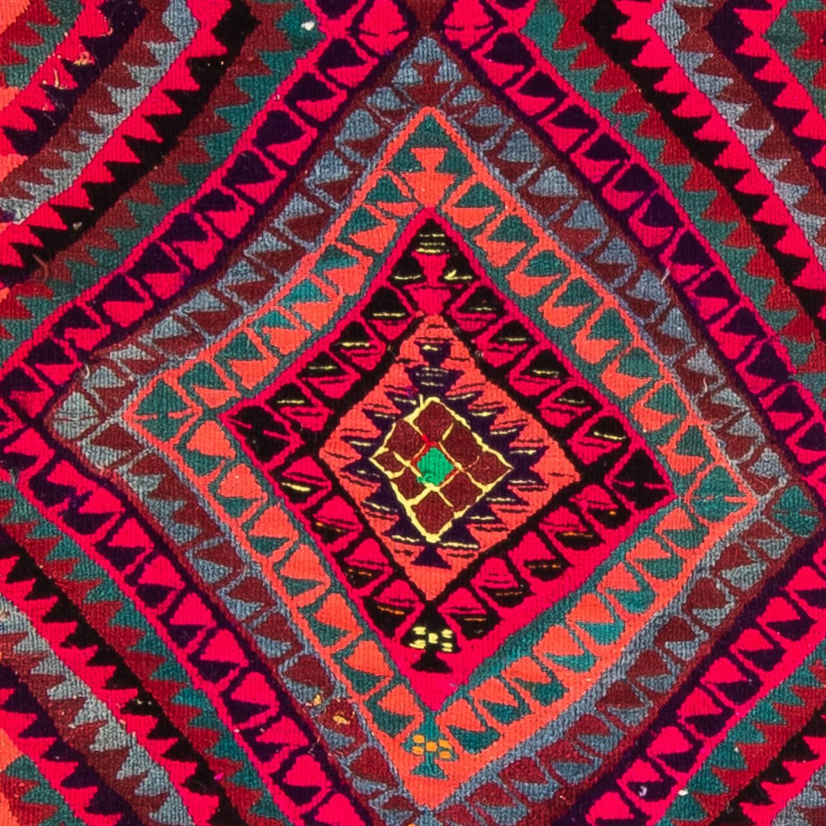 Tappeto corsia Tappeto Kelim - Vecchio - 380 x 120 cm - multicolore