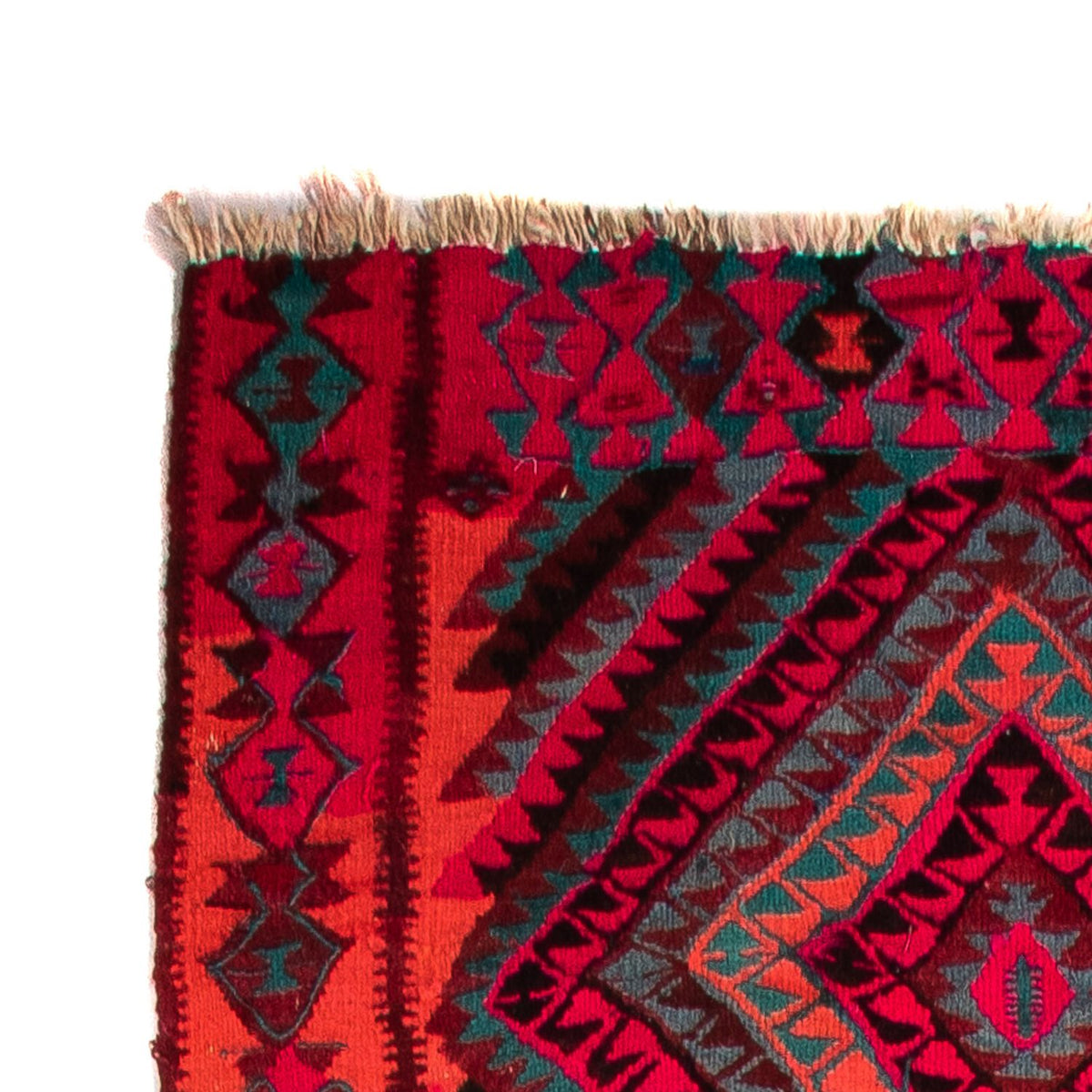 Tappeto corsia Tappeto Kelim - Vecchio - 380 x 120 cm - multicolore