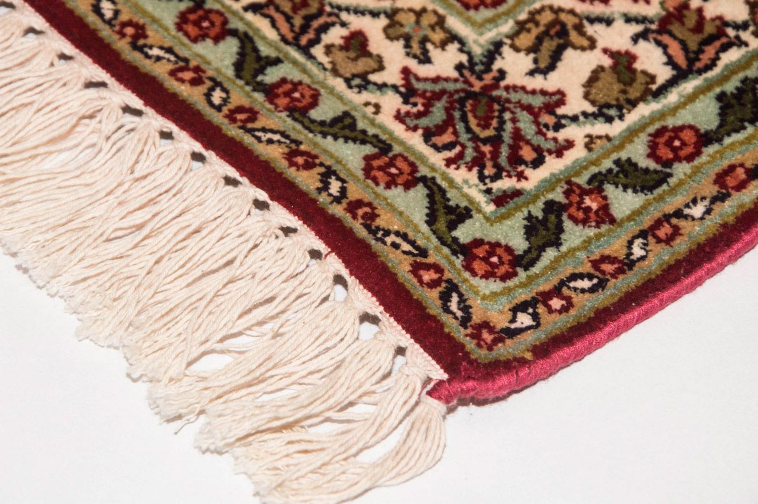 Tappeto di seta - Seta del Kashmir - 120 x 80 cm - rosso