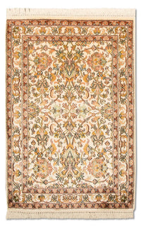 Tappeto di seta - Seta del Kashmir - 95 x 62 cm - beige