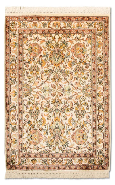 Seta del Kashmir Tappeto 62x95cm - Tappeto orientale