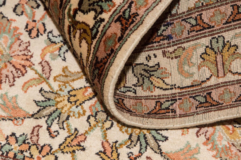 Tappeto di seta - Seta del Kashmir - 95 x 62 cm - beige