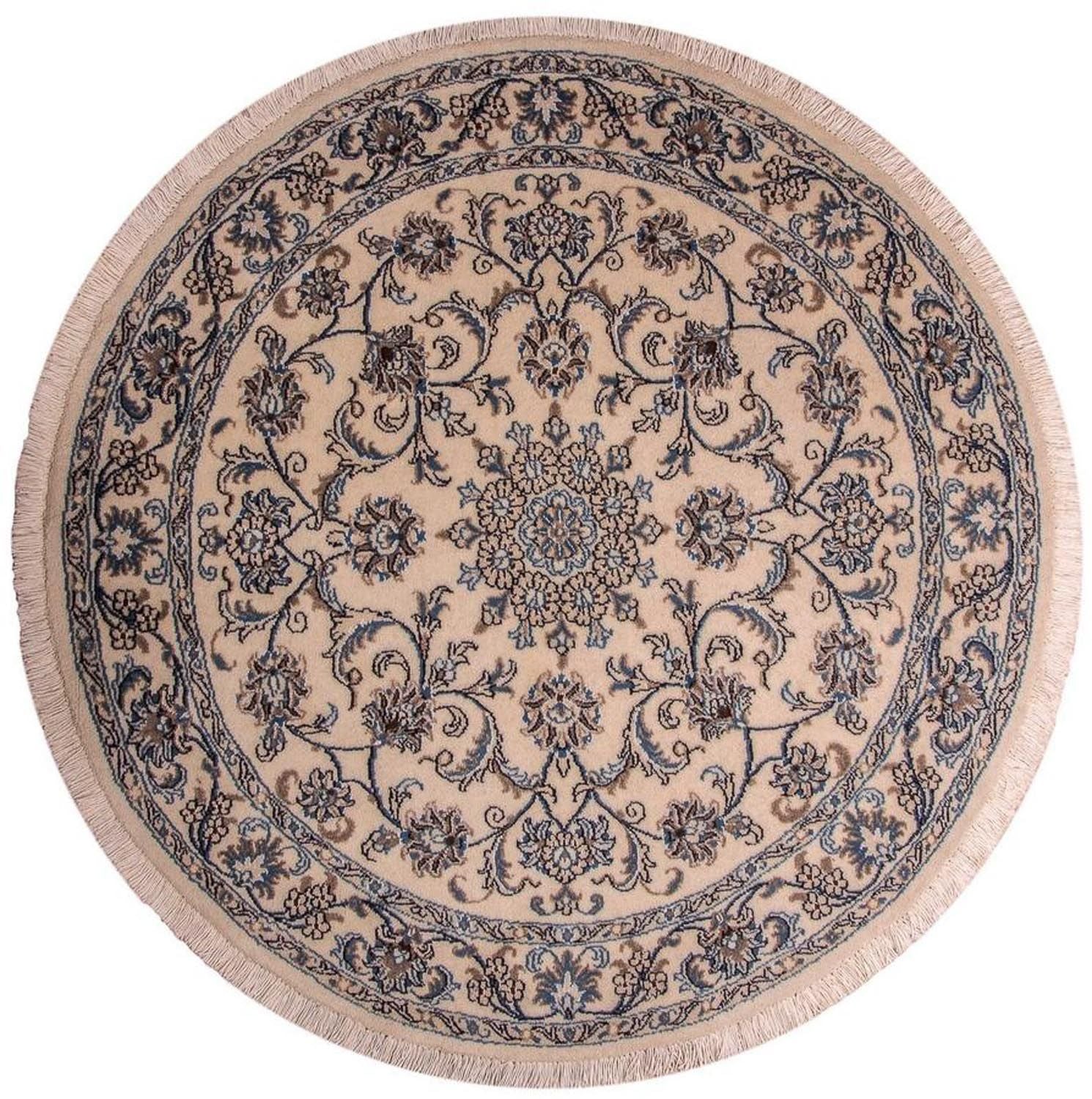 Tappeto Persero - Nain - Reale rotondo  - 150 x 150 cm - beige