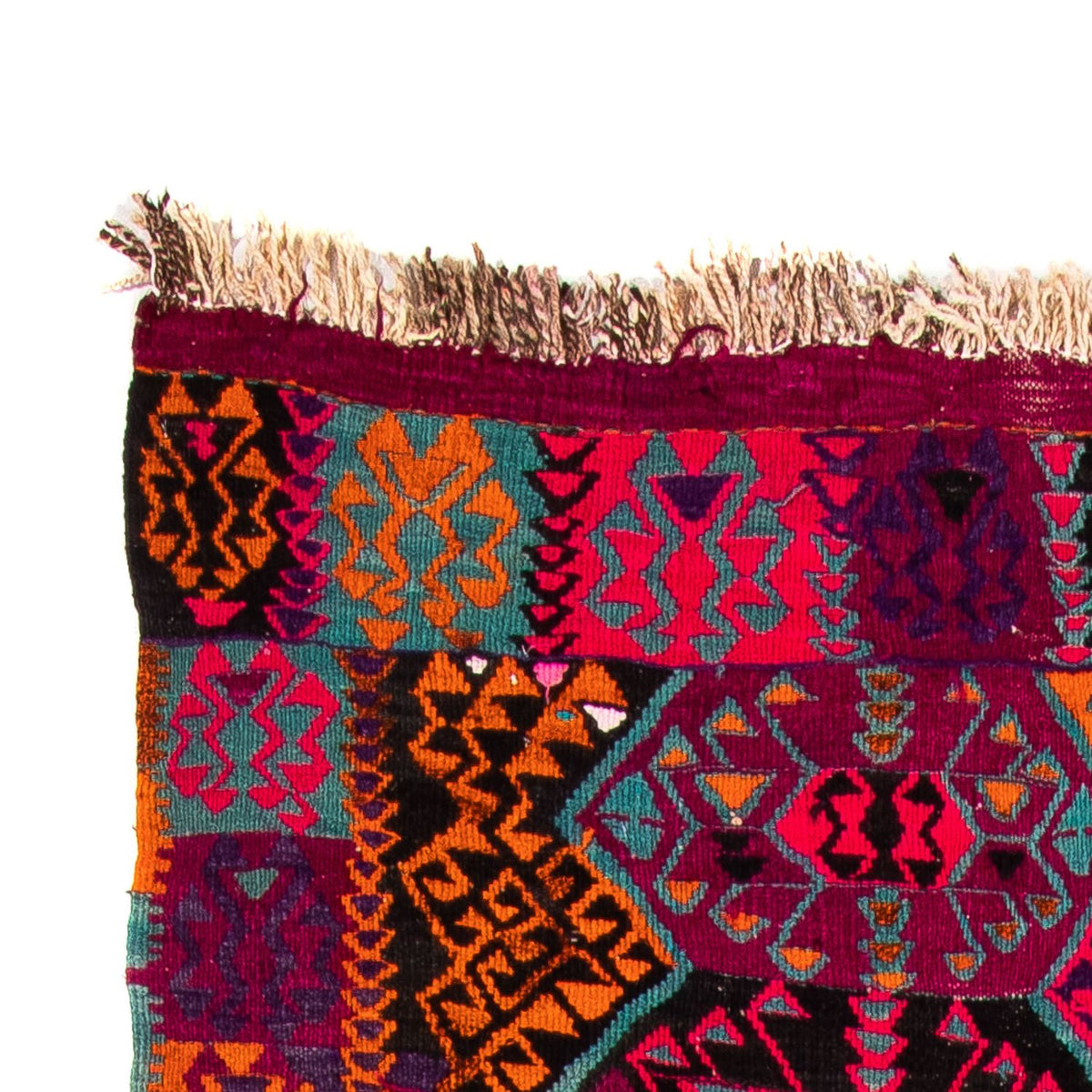 Tappeto corsia Tappeto Kelim - Vecchio - 310 x 137 cm - multicolore