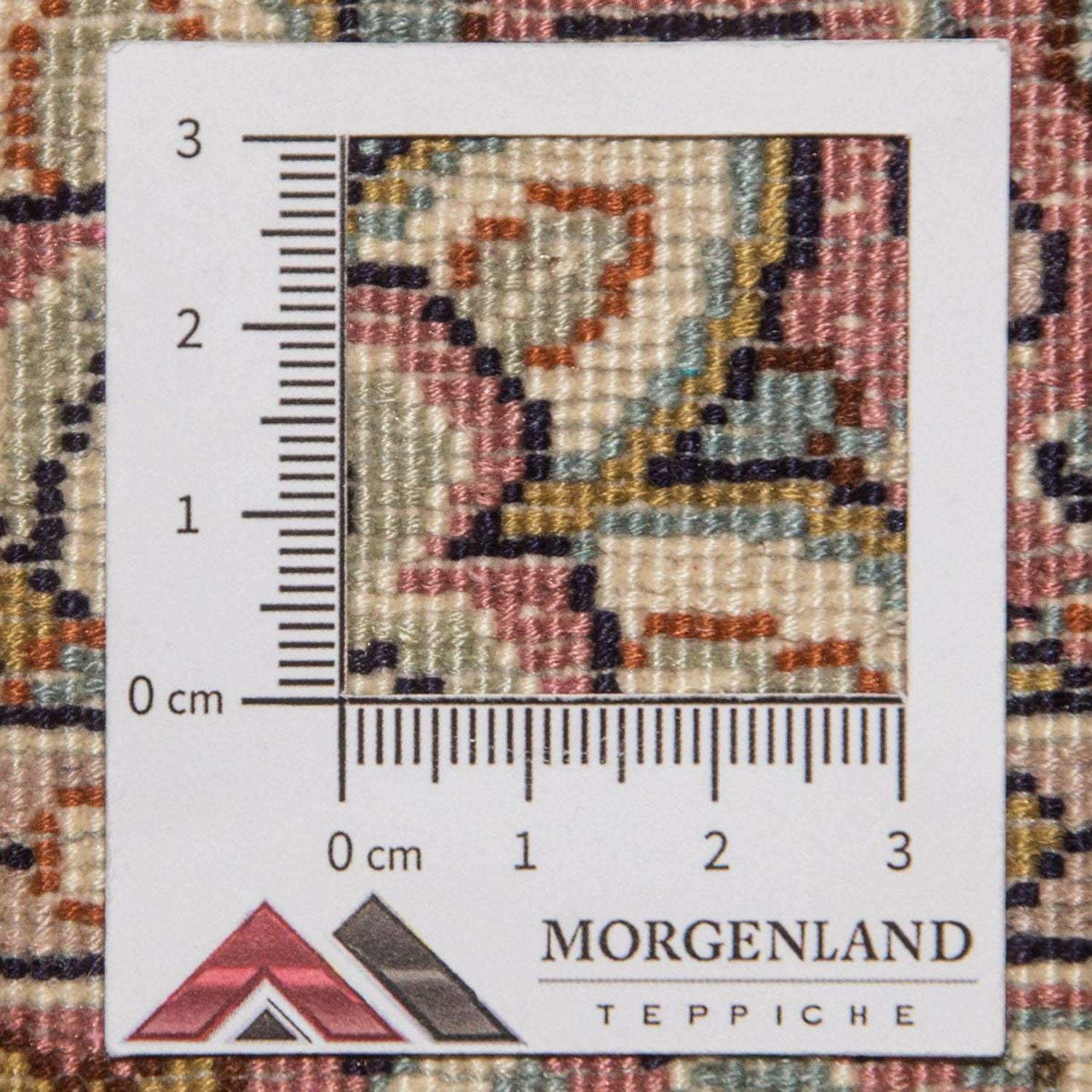 Tappeto corsia Tappeto di seta - Seta del Kashmir - 190 x 77 cm - beige