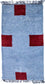 Tappeto Nepal - 140 x 70 cm - blu chiaro
