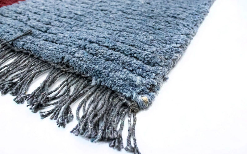 Tappeto Nepal - 140 x 70 cm - blu chiaro