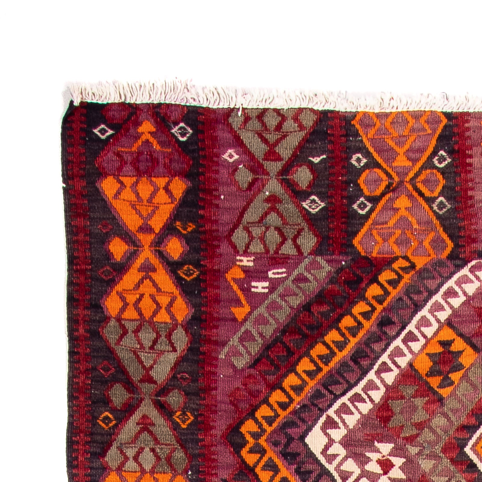 Tappeto corsia Tappeto Kelim - Vecchio - 375 x 140 cm - multicolore
