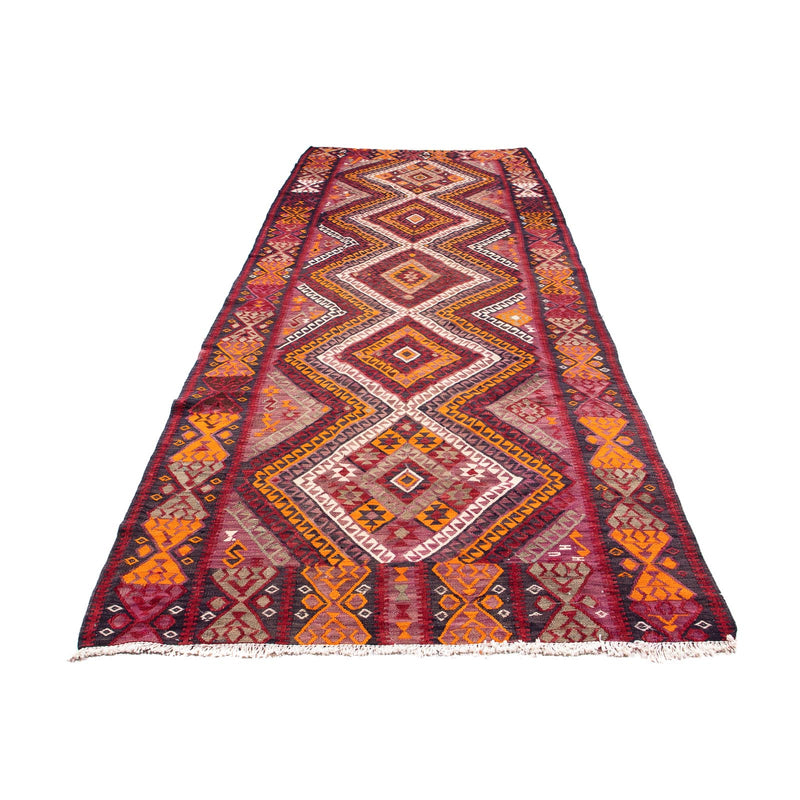 Tappeto corsia Tappeto Kelim - Vecchio - 375 x 140 cm - multicolore