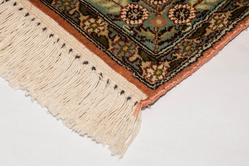 Tappeto corsia Tappeto di seta - Seta del Kashmir - 270 x 75 cm - multicolore