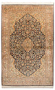 Tappeto di seta - Seta del Kashmir - 153 x 93 cm - blu scuro