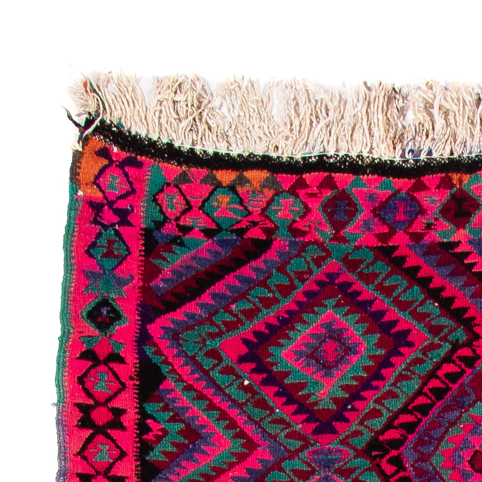 Tappeto corsia Tappeto Kelim - Vecchio - 315 x 135 cm - multicolore