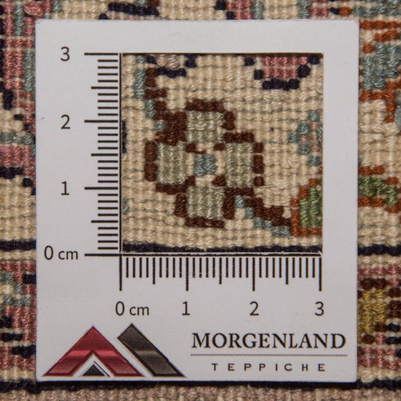Tappeto corsia Tappeto di seta - Seta del Kashmir - 192 x 79 cm - beige