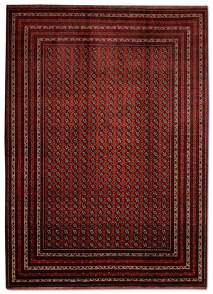 Tappeto afgano - Bukhara - 293 x 201 cm - rosso