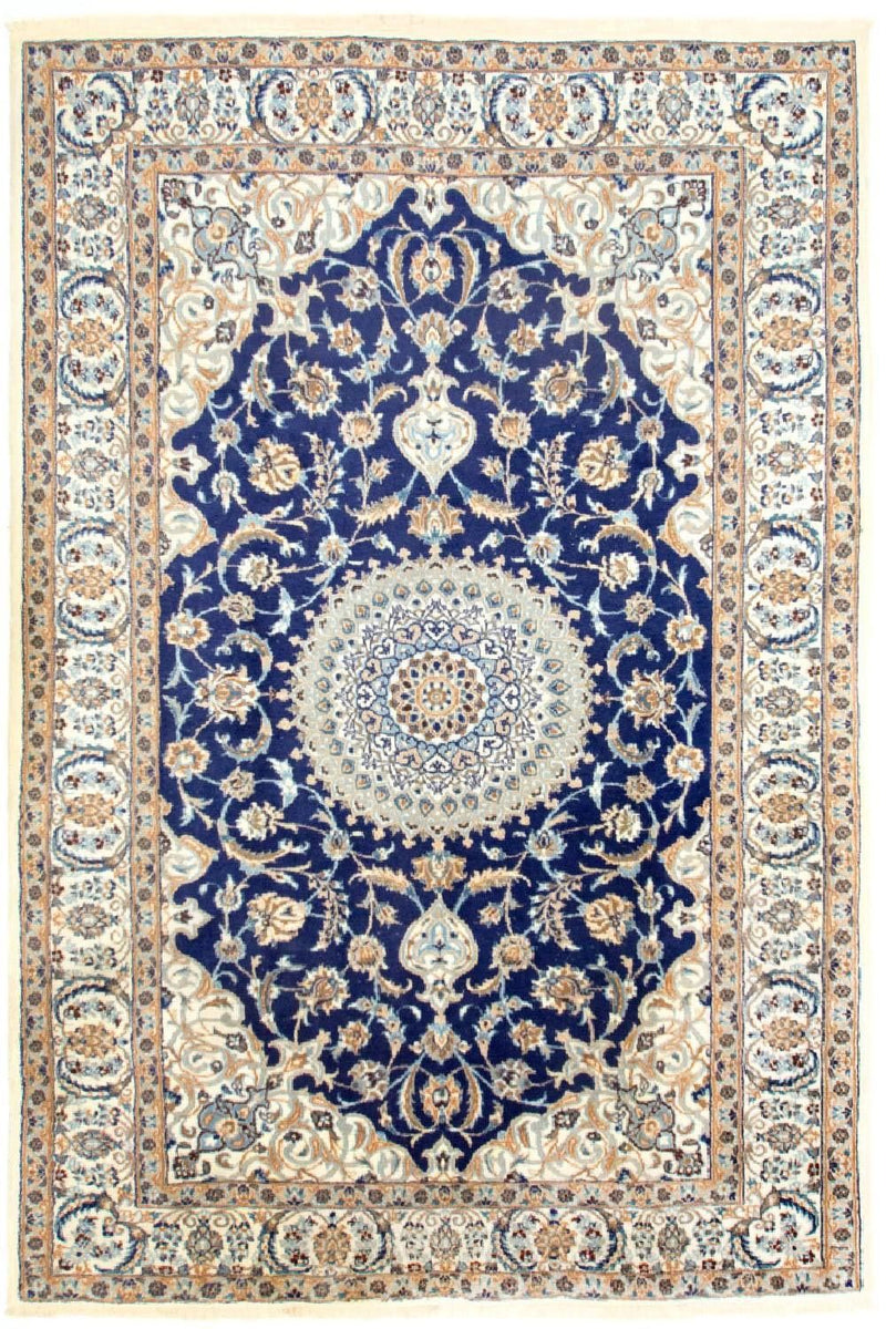 Tappeto Persero - Nain - 305 x 196 cm - blu