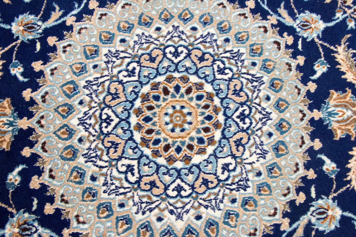 Tappeto Persero - Nain - 305 x 196 cm - blu
