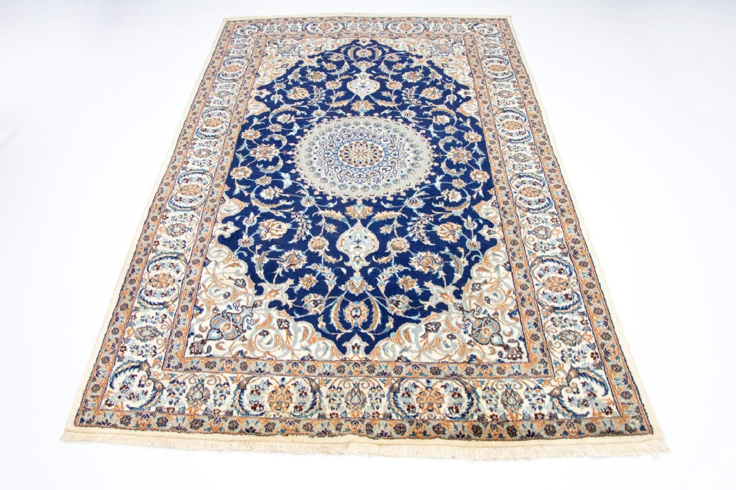 Tappeto Persero - Nain - 305 x 196 cm - blu