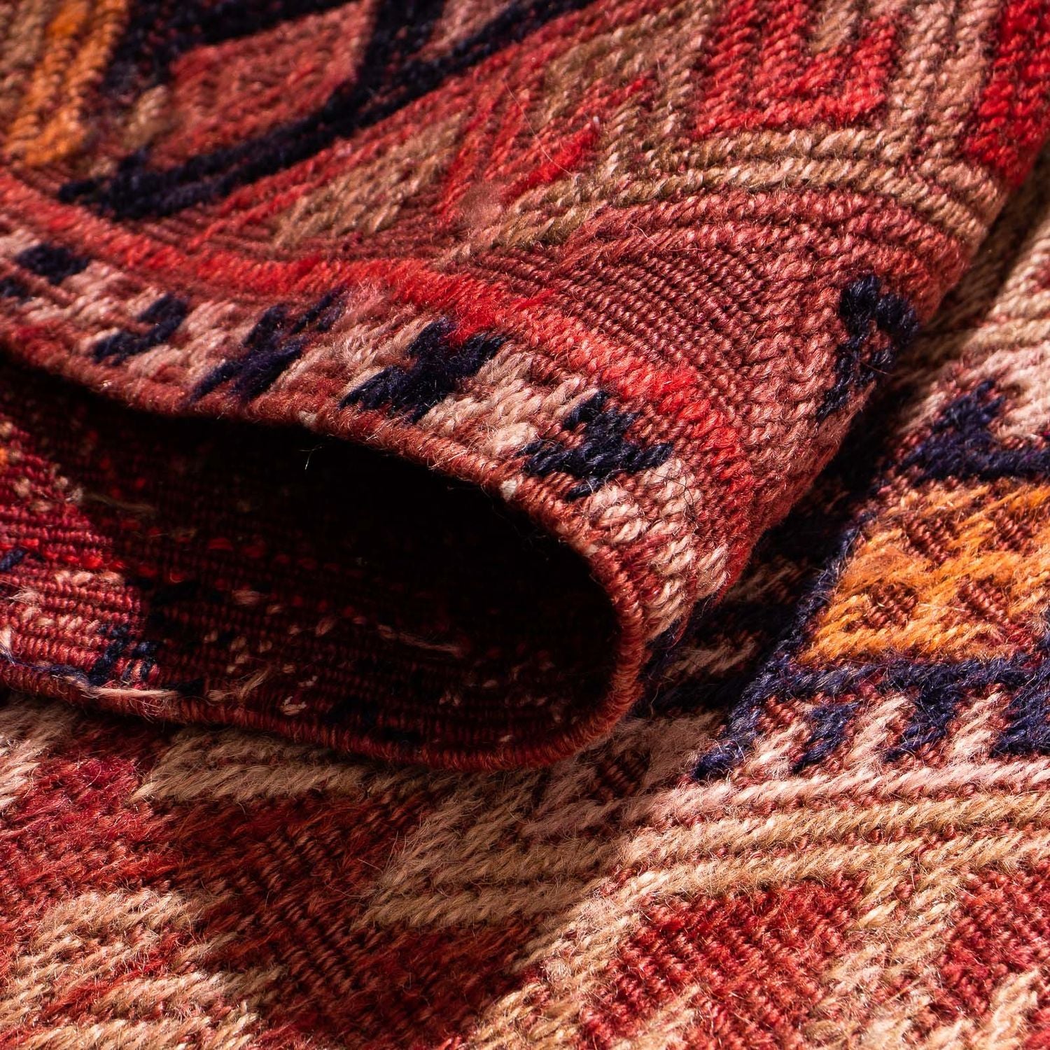 Tappeto corsia Tappeto Kelim - Vecchio - 380 x 75 cm - multicolore