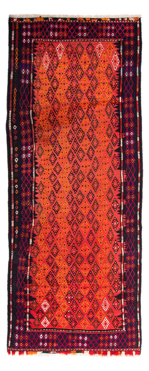 Tappeto corsia Tappeto Kelim - Vecchio - 330 x 135 cm - multicolore
