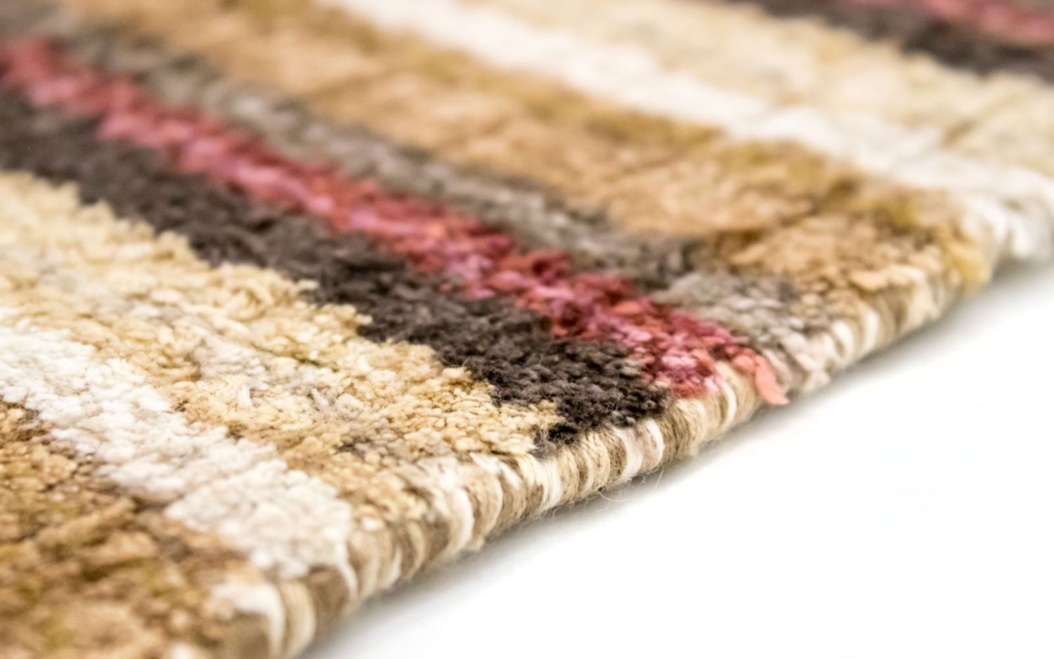 Tappeto in viscosa quadrato  - 200 x 200 cm - multicolore