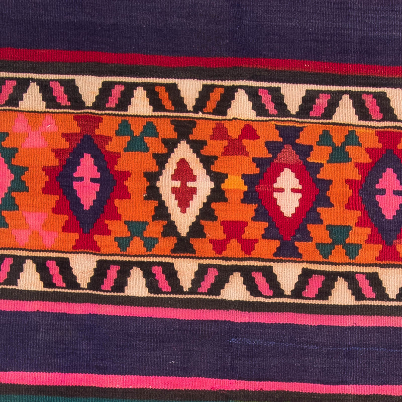 Tappeto corsia Tappeto Kelim - Vecchio - 370 x 145 cm - multicolore