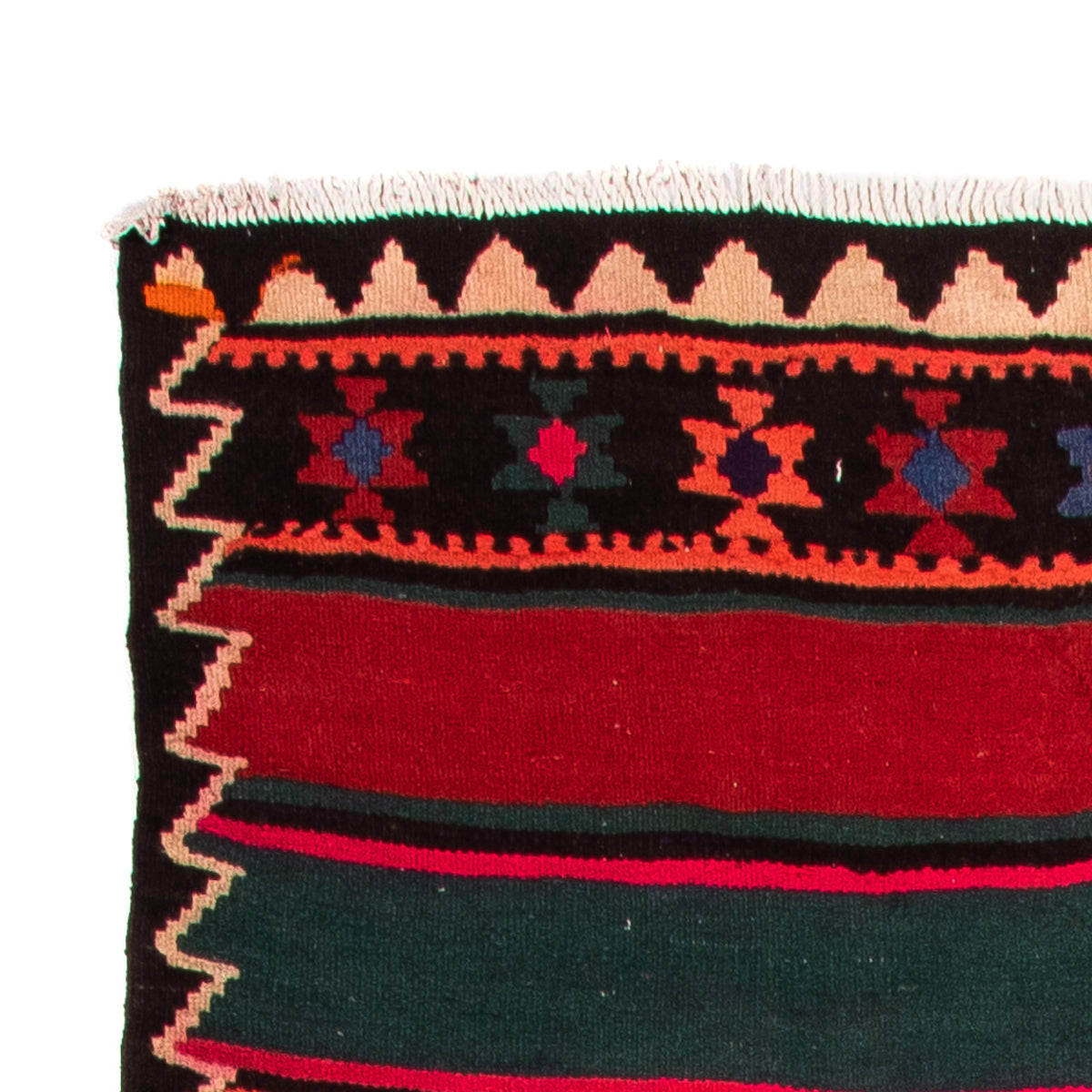 Tappeto corsia Tappeto Kelim - Vecchio - 380 x 135 cm - multicolore