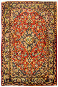 Tappeto Persero - Keshan - 162 x 105 cm - arancione
