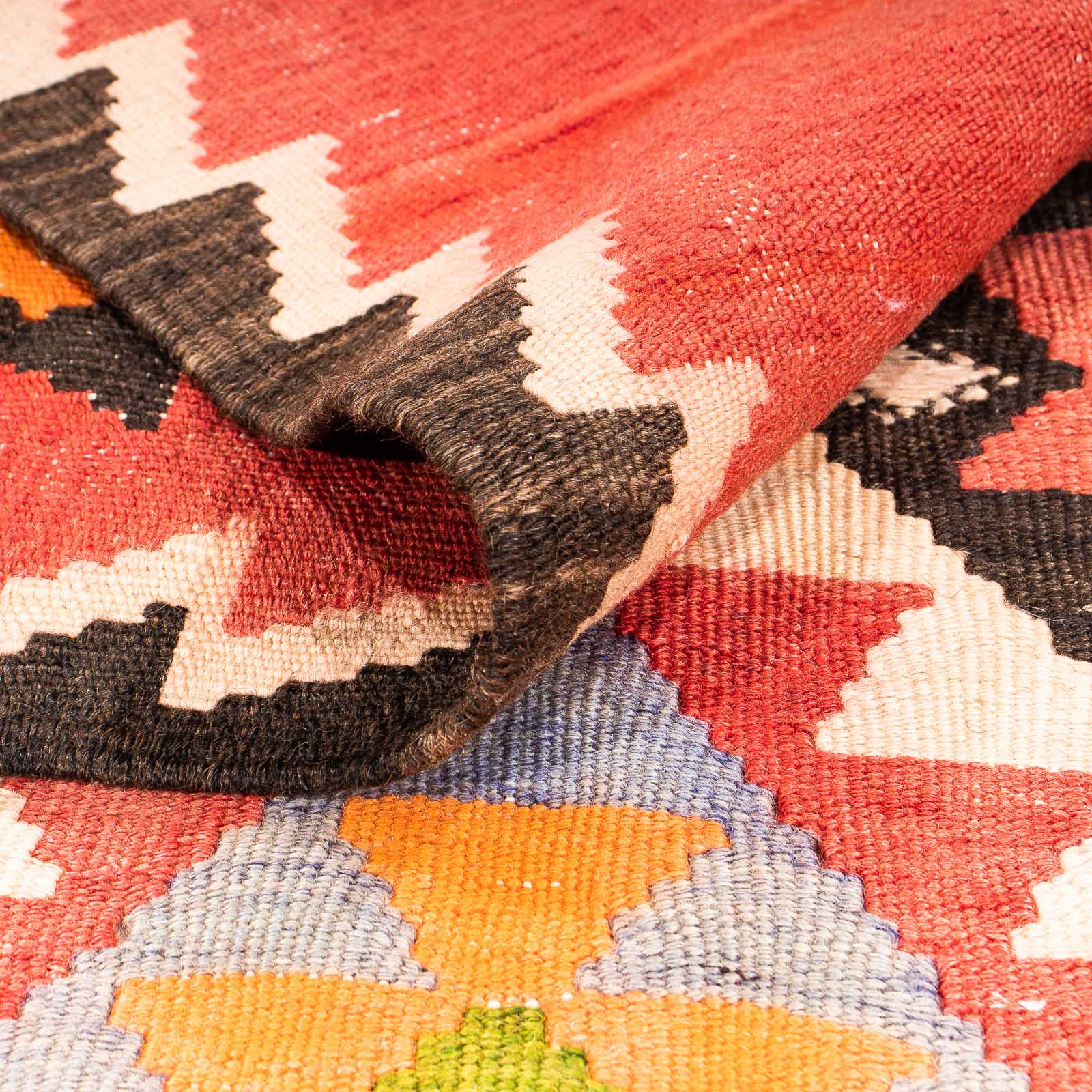 Tappeto corsia Tappeto Kelim - Vecchio - 315 x 150 cm - multicolore