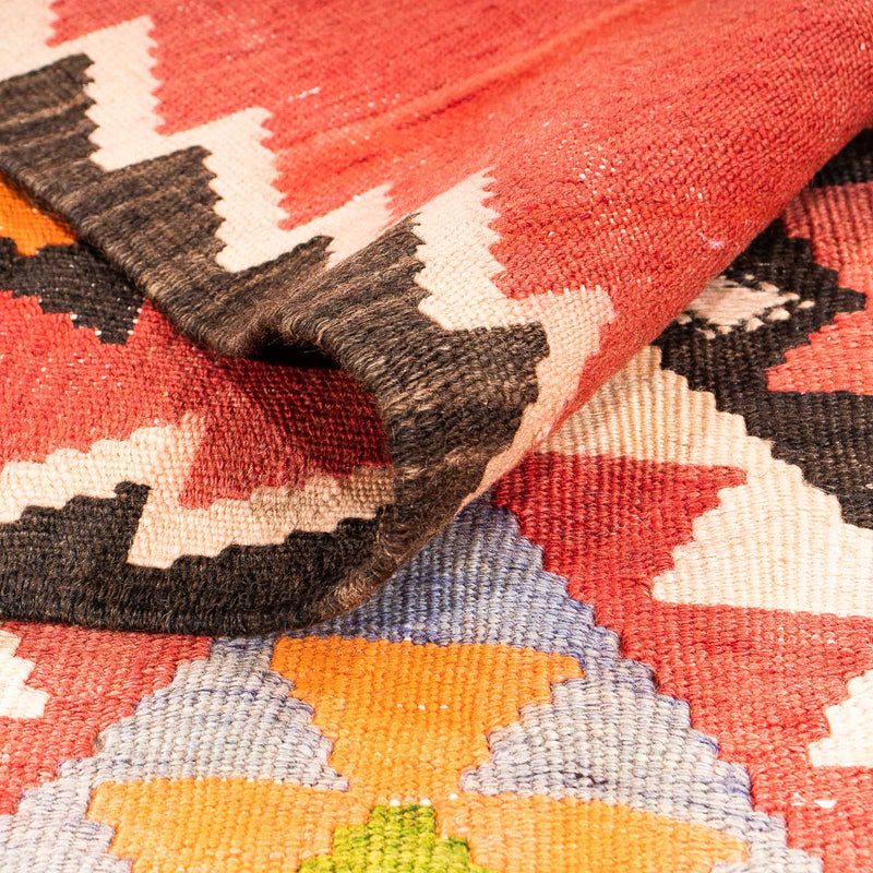 Tappeto corsia Tappeto Kelim - Vecchio - 315 x 150 cm - multicolore