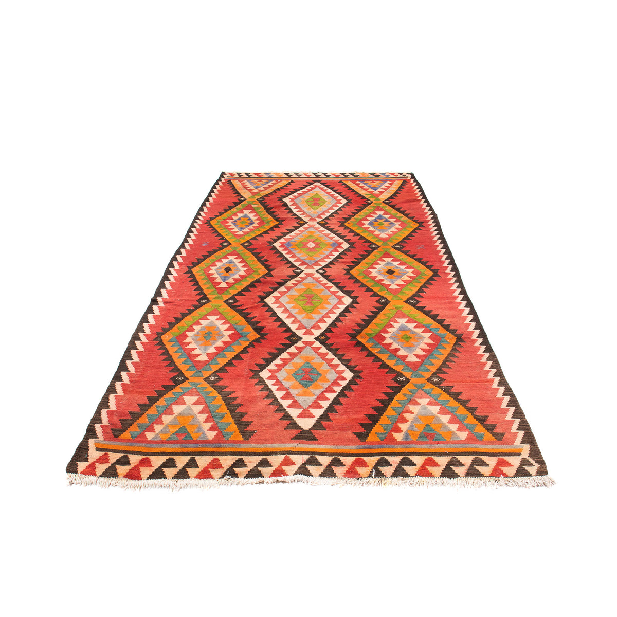 Tappeto corsia Tappeto Kelim - Vecchio - 315 x 150 cm - multicolore
