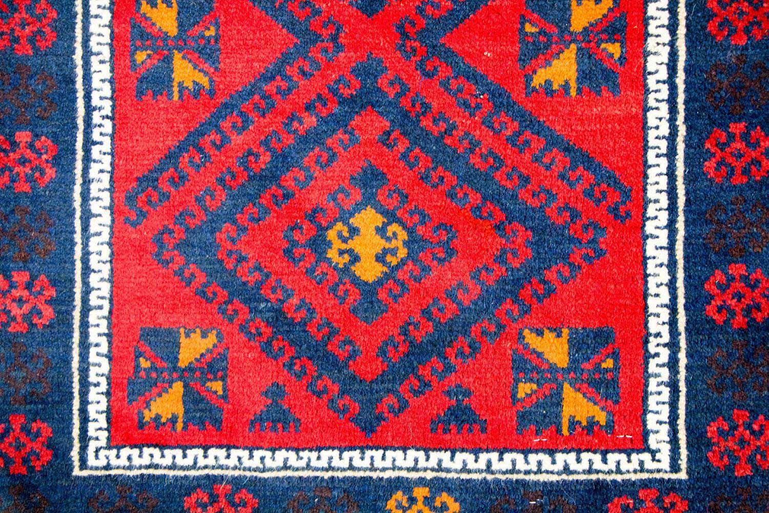 Tappeto Belutsch - 135 x 67 cm - rosso