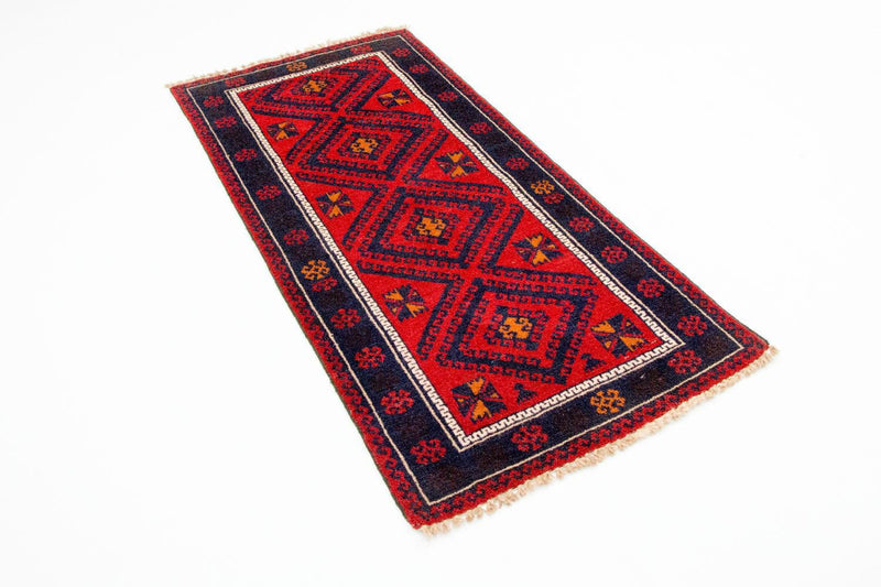 Tappeto Belutsch - 135 x 67 cm - rosso