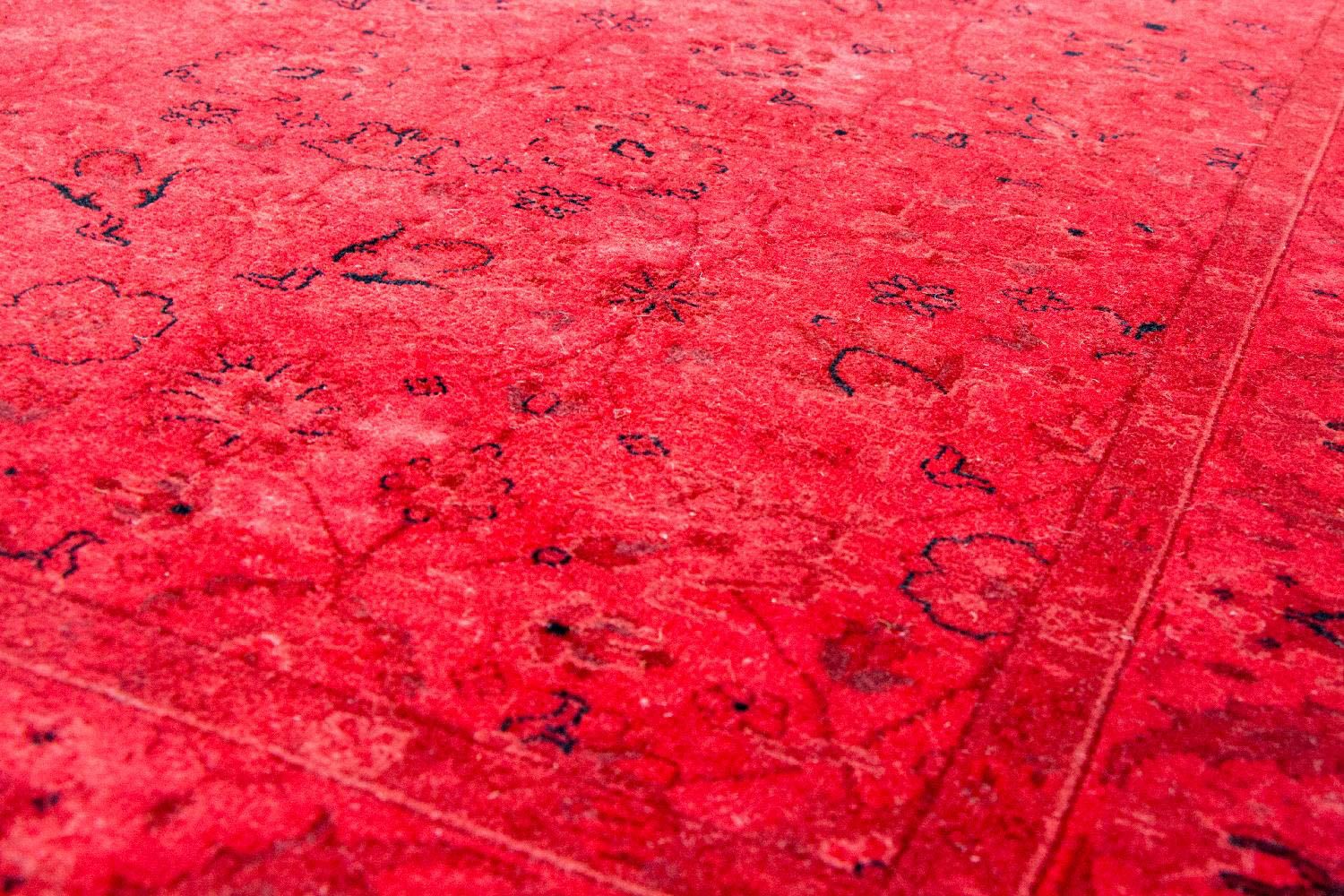 Tappeto vintage - 180 x 124 cm - rosso