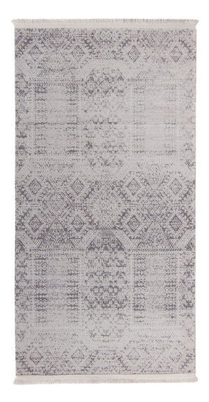 Tappeto moderno - 150 x 76 cm - argento