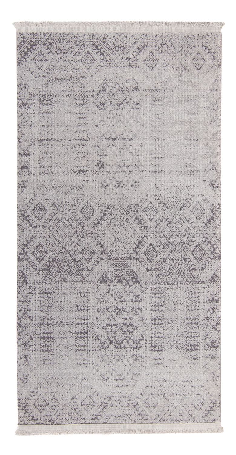 Tappeto moderno - 150 x 76 cm - argento