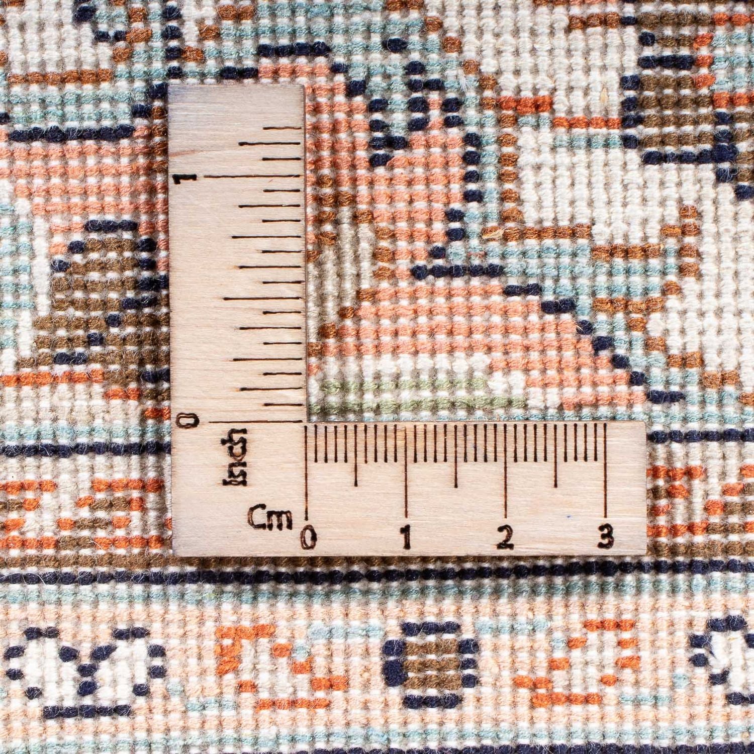 Tappeto di seta - Seta del Kashmir - 125 x 78 cm - crema