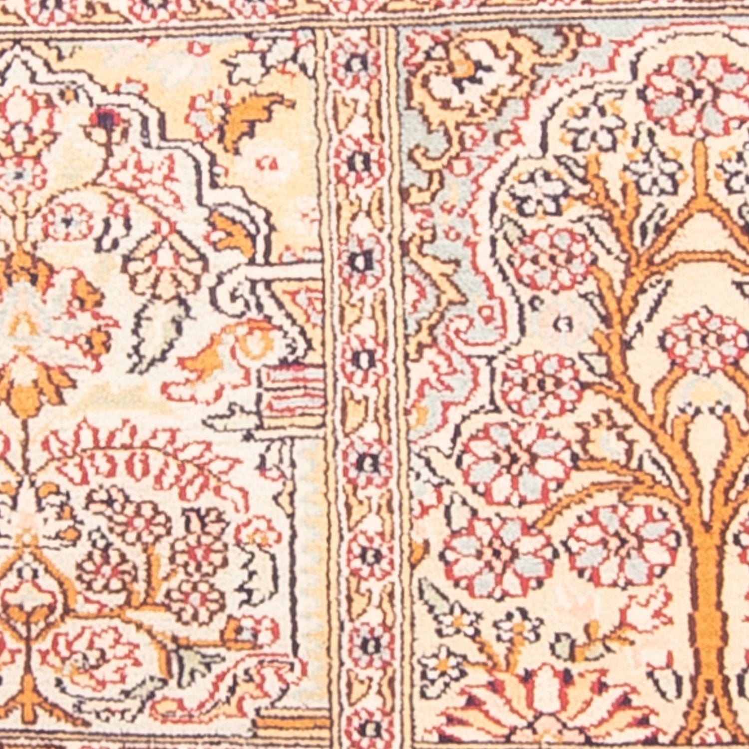 Tappeto di seta - Seta del Kashmir - 119 x 79 cm - multicolore