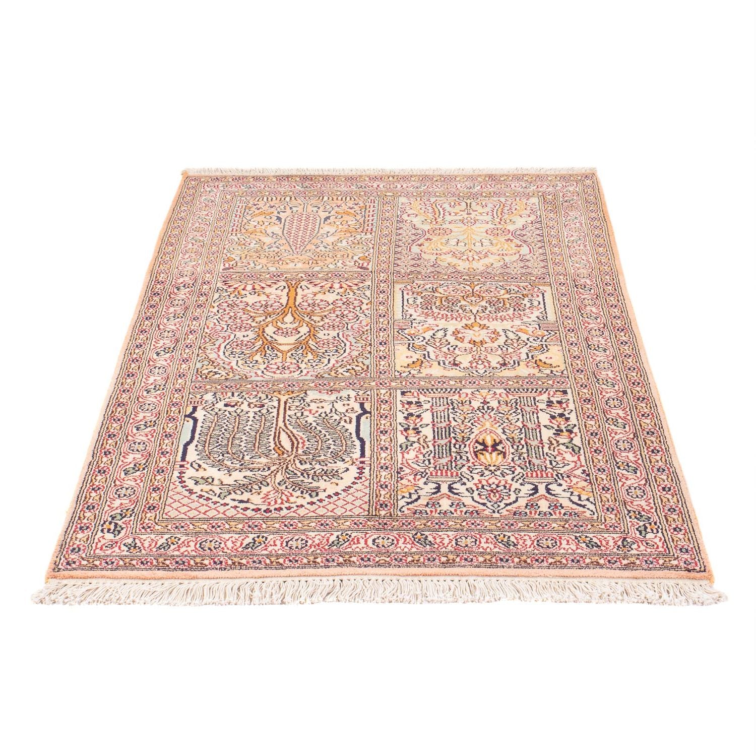 Tappeto di seta - Seta del Kashmir - 119 x 79 cm - multicolore