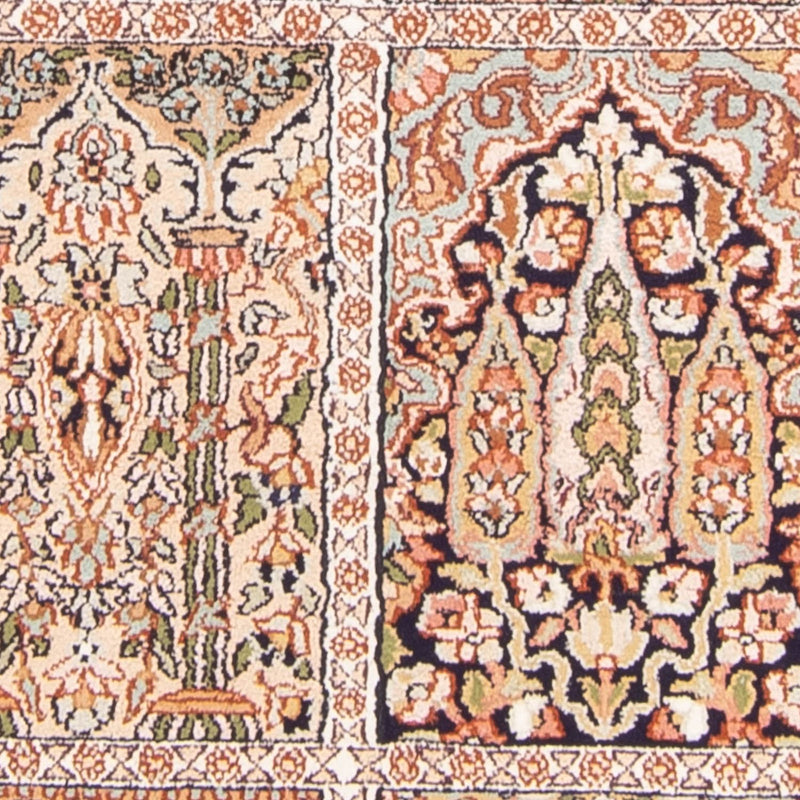 Tappeto di seta - Seta del Kashmir - 148 x 92 cm - multicolore